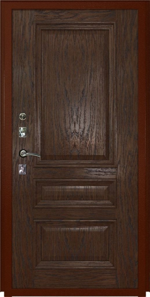Входная дверь ДвериПРО Берген Фараон-2 (16мм, мореный дуб) DPRO196888 внутренняя сторона