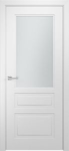 Межкомнатная дверь Модель L-2 (стекло, 900x2000) белая эмаль