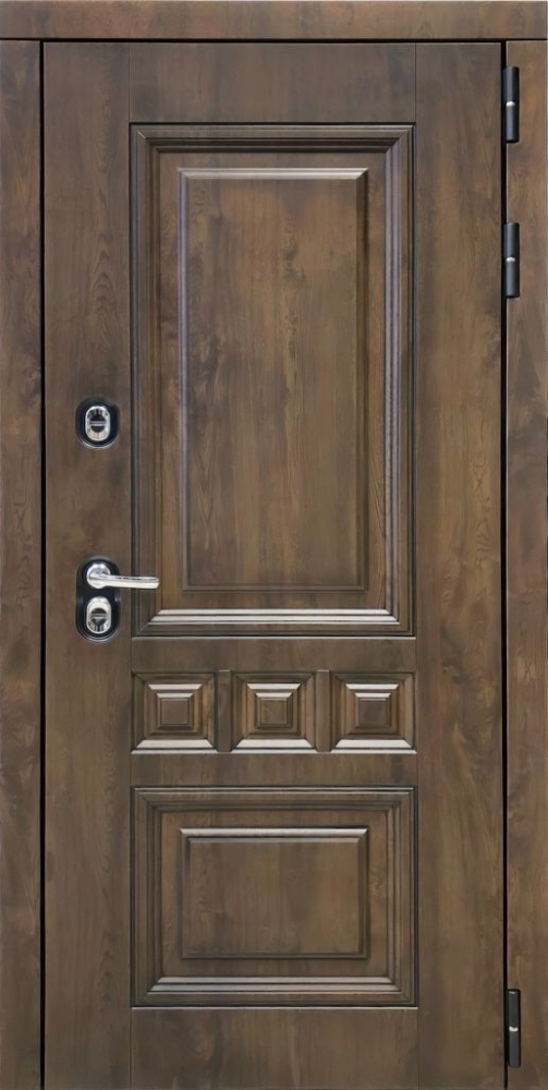 Входная дверь ДвериПРО Аура Алиса (16мм, ПВХ ясень белый, зеркало) DPRO195348 внешняя сторона