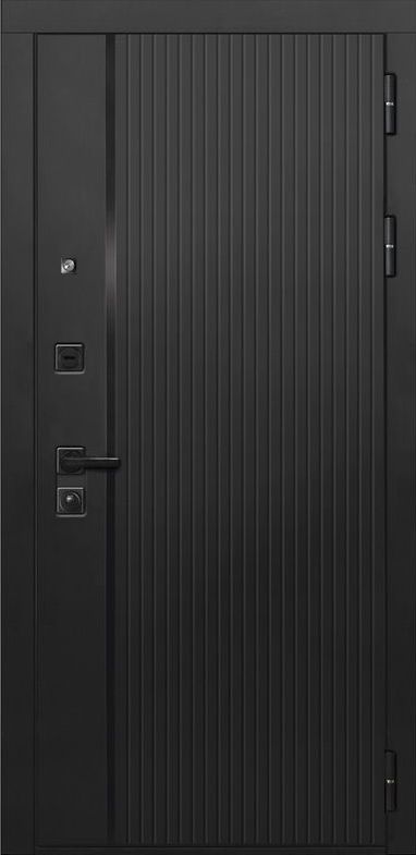 Входная дверь ДвериПРО L-45 ФЛ-291 (Line, 10мм, белый софт) DPRO196498 внешняя сторона